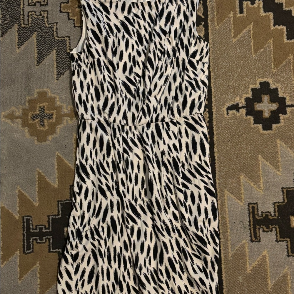 Black and White Patterned Dress